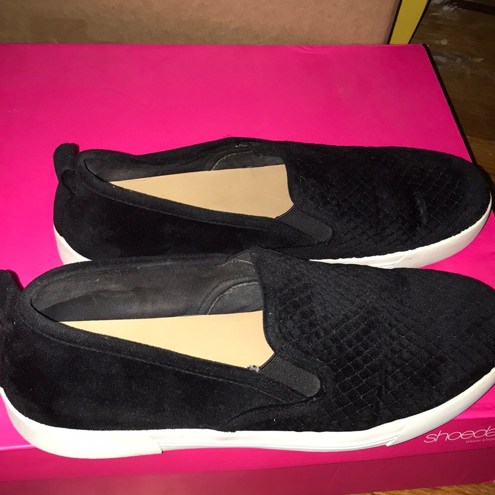 Suede slip on sneakers